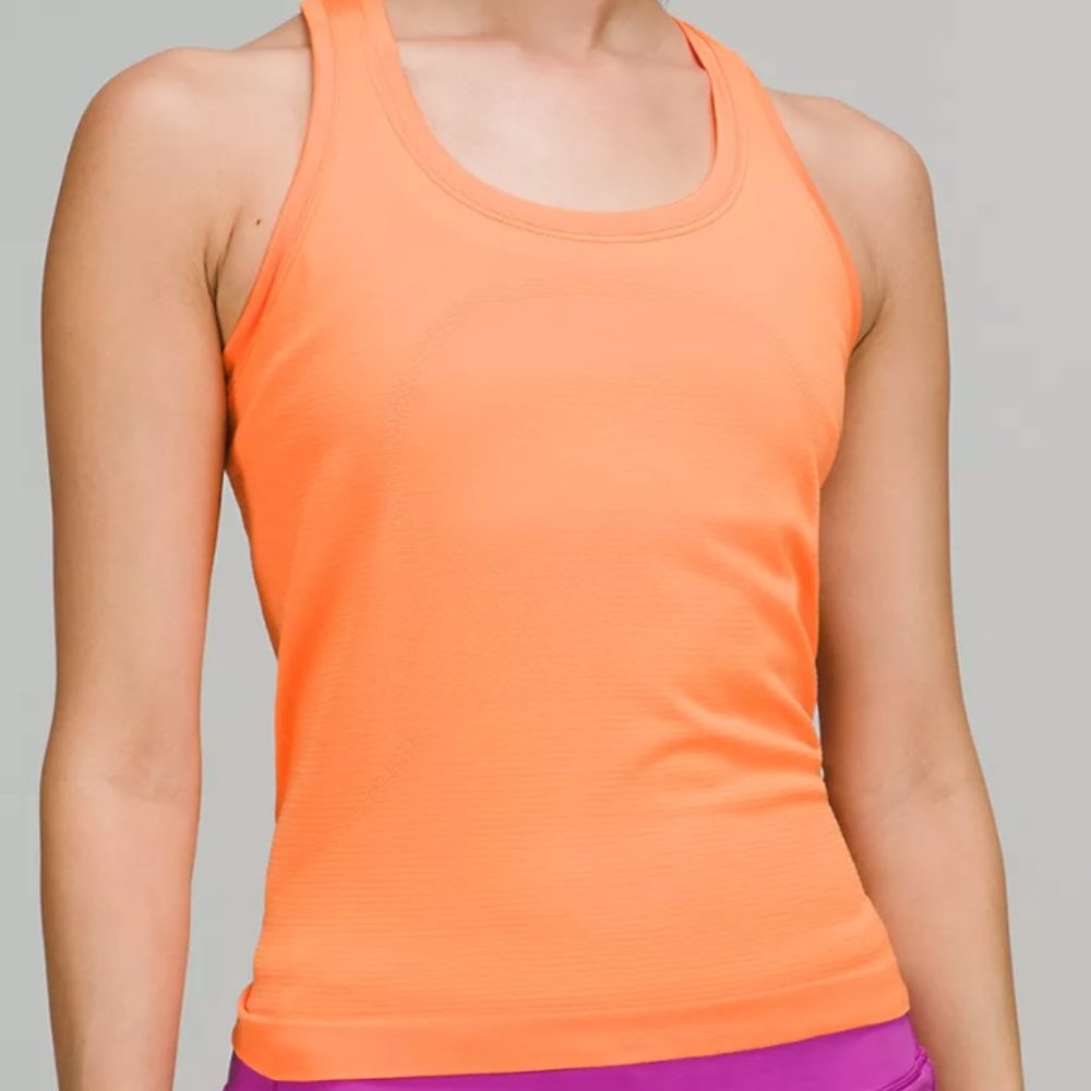 Lululemon Swiftly Tech Tank Top *Race Length* Orange Soda 2
